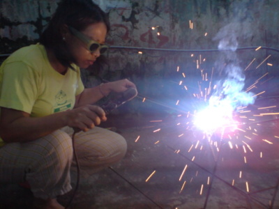 the welding day...